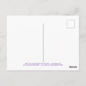 LGBT/Gay Pride Heart Ornament op Lila Briefkaart (Achterkant)