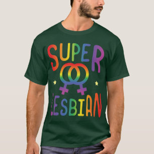 LGBT Gay Pride Lesbisch Super Lesbisch gezin grapp T-shirt