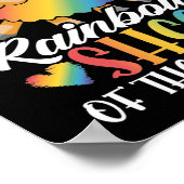 LGBT Gay Pride Maand ik ben de regenboogschaap Poster (Hoek)