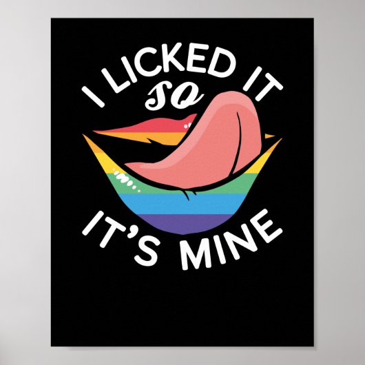 LGBT Gay Pride Maand ik gaf het zo zijn mijn Poster (Voorkant)