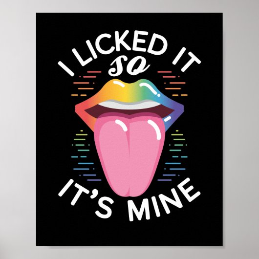 LGBT Gay Pride Maand ik gaf het zo zijn mijn Poster (Voorkant)