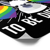 LGBT Gay Pride Maand is geen probleem Poster (Hoek)