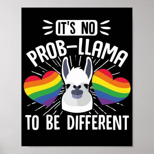 LGBT Gay Pride Maand is geen probleem Poster (Voorkant)