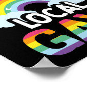 LGBT Gay Pride Maand steunt Uw Lokale Gays Poster (Hoek)