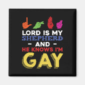 Lgbt Gay Pride Month Awareness Asl Sign Language Q Magneet (Voorkant)