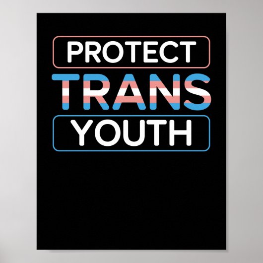 LGBT Gay Pride Month beschermt Trans Youth Poster (Voorkant)