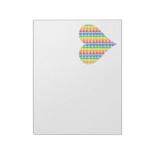 LGBT Gay Pride Month Celebration Rainbow Heart Notitieblok (Linkerzijde)