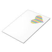 LGBT Gay Pride Month Celebration Rainbow Heart Notitieblok (Schuin)