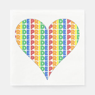LGBT Gay Pride Month Celebration Rainbow Heart Servet