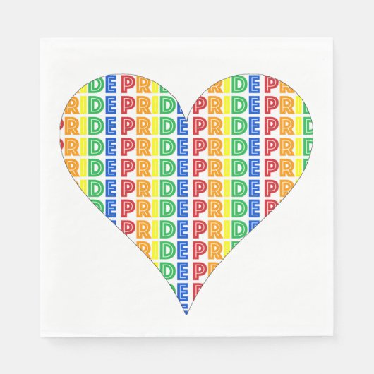 LGBT Gay Pride Month Celebration Rainbow Heart Servet (Voorkant)