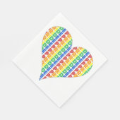 LGBT Gay Pride Month Celebration Rainbow Heart Servet (Hoek)