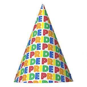 LGBT Gay Pride Month Celebration Rainbow Letters Feesthoedjes