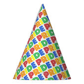 LGBT Gay Pride Month Celebration Rainbow Letters Feesthoedjes (Links)