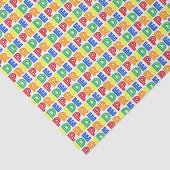 LGBT Gay Pride Month Celebration Rainbow Letters Tissuepapier (Detail)