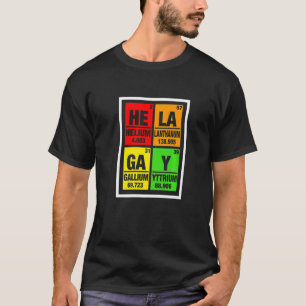 Lgbt Gay Pride Month Elements Hela Gay Hem T-shirt