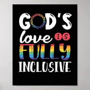 LGBT Gay Pride Month Gods Love is Fully Poster