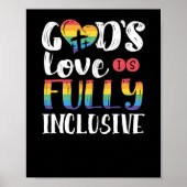 LGBT Gay Pride Month Gods Love is Fully Poster (Voorkant)