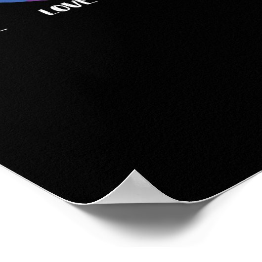 LGBT Gay Pride Month Peace Love Pride Poster (Hoek)