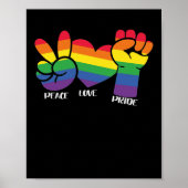 LGBT Gay Pride Month Peace Love PRide Poster (Voorkant)