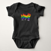 LGBT Gay Pride Month Peace Love PRide Romper (Voorkant)