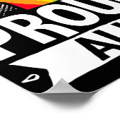 LGBT Gay Pride Month Proud Ally Fist Poster (Hoek)