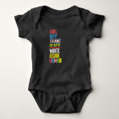 LGBT Gay Pride Month Trans Black White Asian Romper (Voorkant)