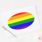 LGBT Gay Pride* Oval Sticker (Envelop)