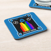 LGBT+ Gay Pride Politie Bier Onderzetter (Linkerzijde)