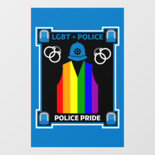 LGBT+ Gay Pride Politie Raamsticker