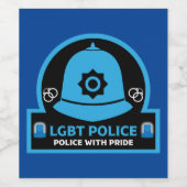 LGBT+ Gay Pride Politie Wijn Etiket (Enkel label)