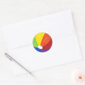 LGBT Gay Pride Rainbow Beach Summer Fun Ronde Sticker (Envelop)