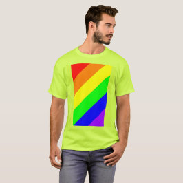 LGBT Gay Pride Rainbow Colors Safety T-Shirt