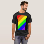 LGBT Gay Pride Rainbow Colors T-Shirt (Voorkant volledig)