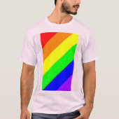 LGBT Gay Pride Rainbow Colors T-Shirt (Voorkant)