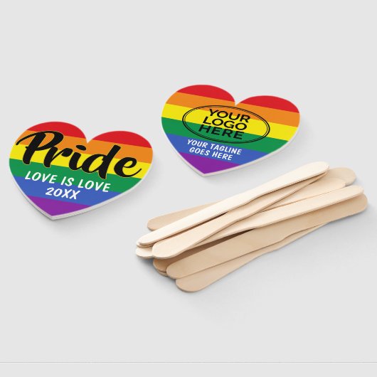 LGBT Gay Pride Rainbow Custom Logo Handwaaier (Niet-gemonteerd)