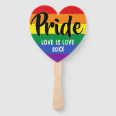 LGBT Gay Pride Rainbow Custom Logo Handwaaier (Voorkant)