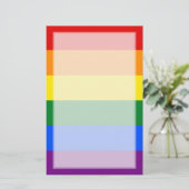 LGBT Gay Pride Rainbow Flag Stripe Briefpapier