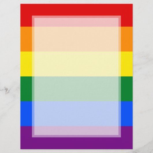 LGBT Gay Pride Rainbow Flag Stripe Flyer (Voorkant)