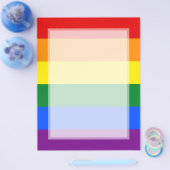 LGBT Gay Pride Rainbow Flag Stripe Flyer (Enkel)