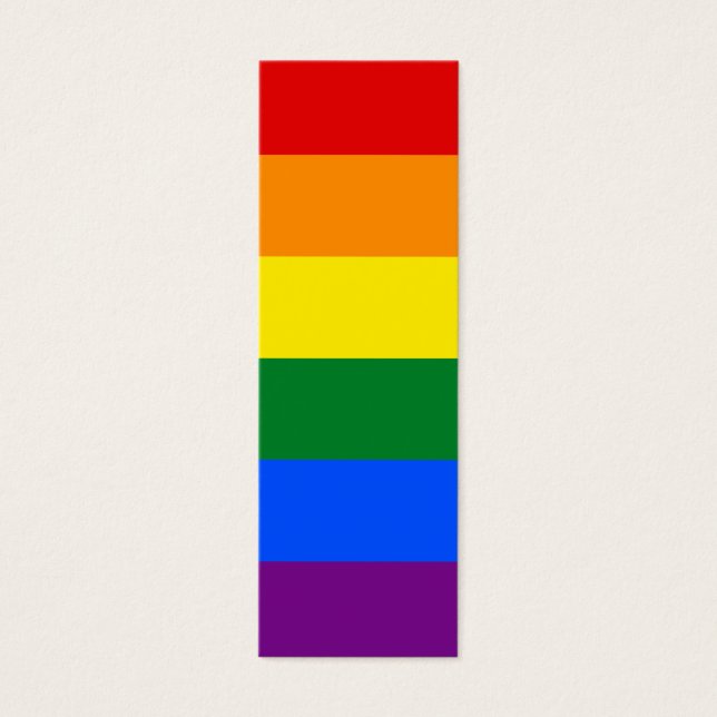 LGBT Gay Pride Rainbow Flag Stripe Mini Visitekaartjes (Voorkant)