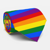 LGBT Gay Pride Rainbow Flag Stripe Stropdas (Opgerold)