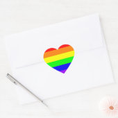 LGBT Gay Pride Rainbow Heart Sticker (Envelop)