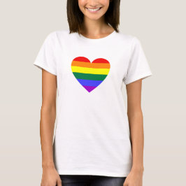 LGBT Gay Pride Rainbow Heart T-shirt