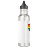 LGBT Gay Pride Rainbow Heart Waterfles (Links)