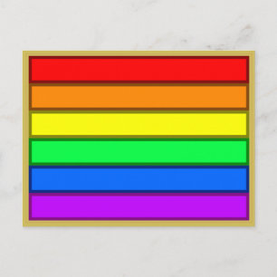 LGBT Gay Pride Rainbow Jewel kleuren Briefkaart