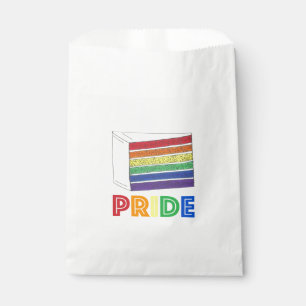 LGBT Gay Pride Rainbow Layer Weddencke Slice Bedankzakje