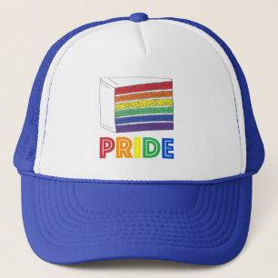 LGBT Gay Pride Rainbow Layer Weddencke Slice Trucker Pet