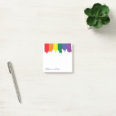LGBT Gay Pride Rainbow Paint gepersonaliseerd Post-it® Notes (Kantoor)