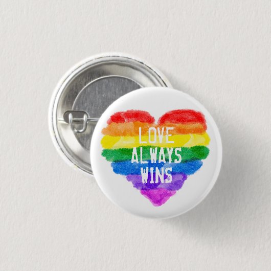 LGBT Gay Pride Rainbow Ronde Button 3,2 Cm (Voorkant /achterkant)
