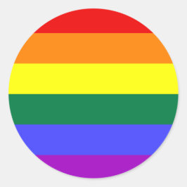 LGBT Gay Pride Rainbow Ronde Sticker